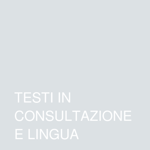 Testi di consultazione e in lingua